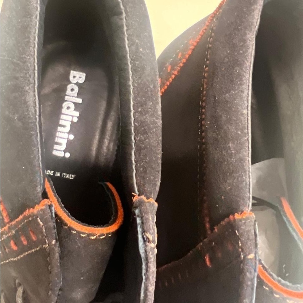 Baldinini Black and Brown Chukka Boots with Brogue Detailing made in Italy - Picture 6 of 7